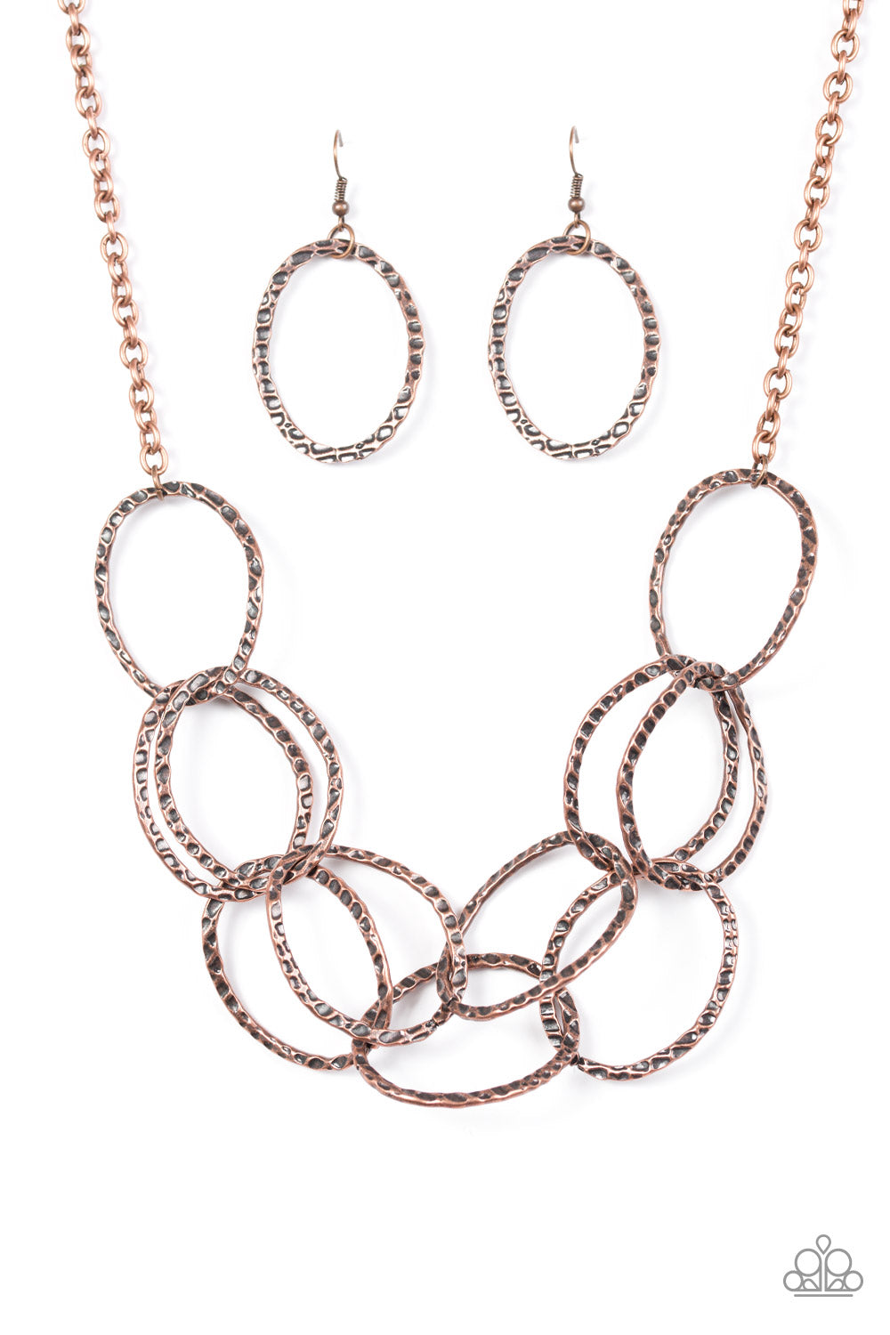 Circus Royale Copper Paparazzi Necklace Cashmere Pink Jewels