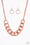 Heavy Metal Hero Copper Paparazzi Necklace Cashmere Pink Jewels