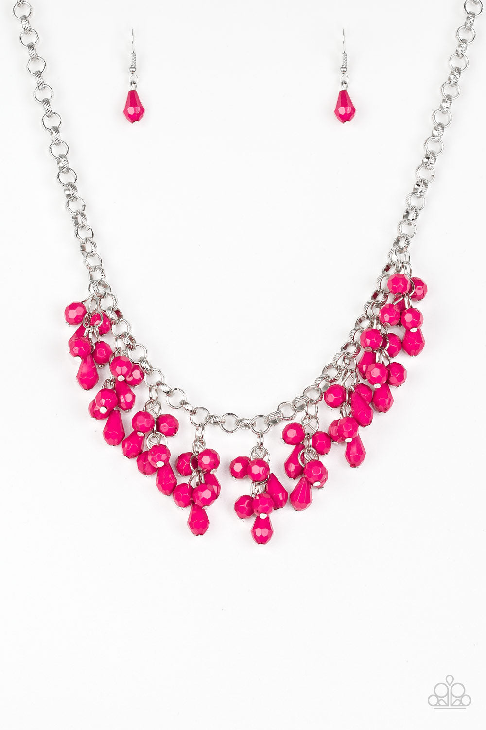 Modern Macarena Pink Paparazzi Necklace Cashmere Pink Jewels