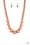 Living Up To Reputation Copper Paparazzi Necklace Cashmere Pink Jewels