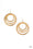 Tempting Texture Gold Paparazzi Earrings Cashmere Pink Jewels