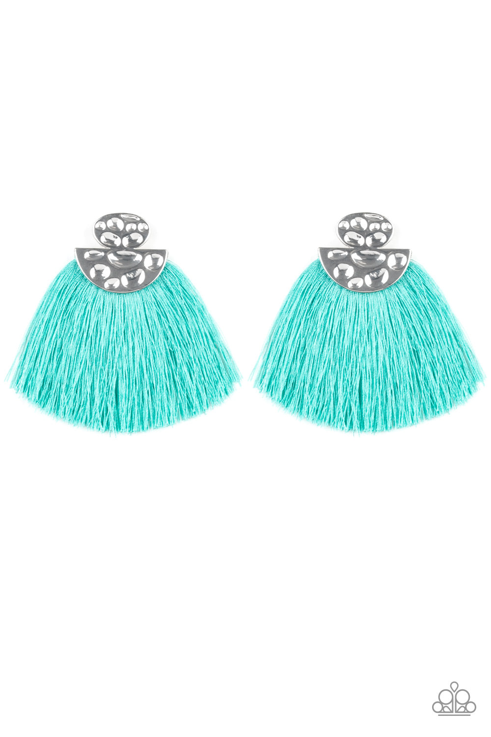 Make Some PLUME Blue Paparazzi Earring Cashmere Pink Jewels - Cashmere Pink Jewels & Accessories, Cashmere Pink Jewels & Accessories - Paparazzi