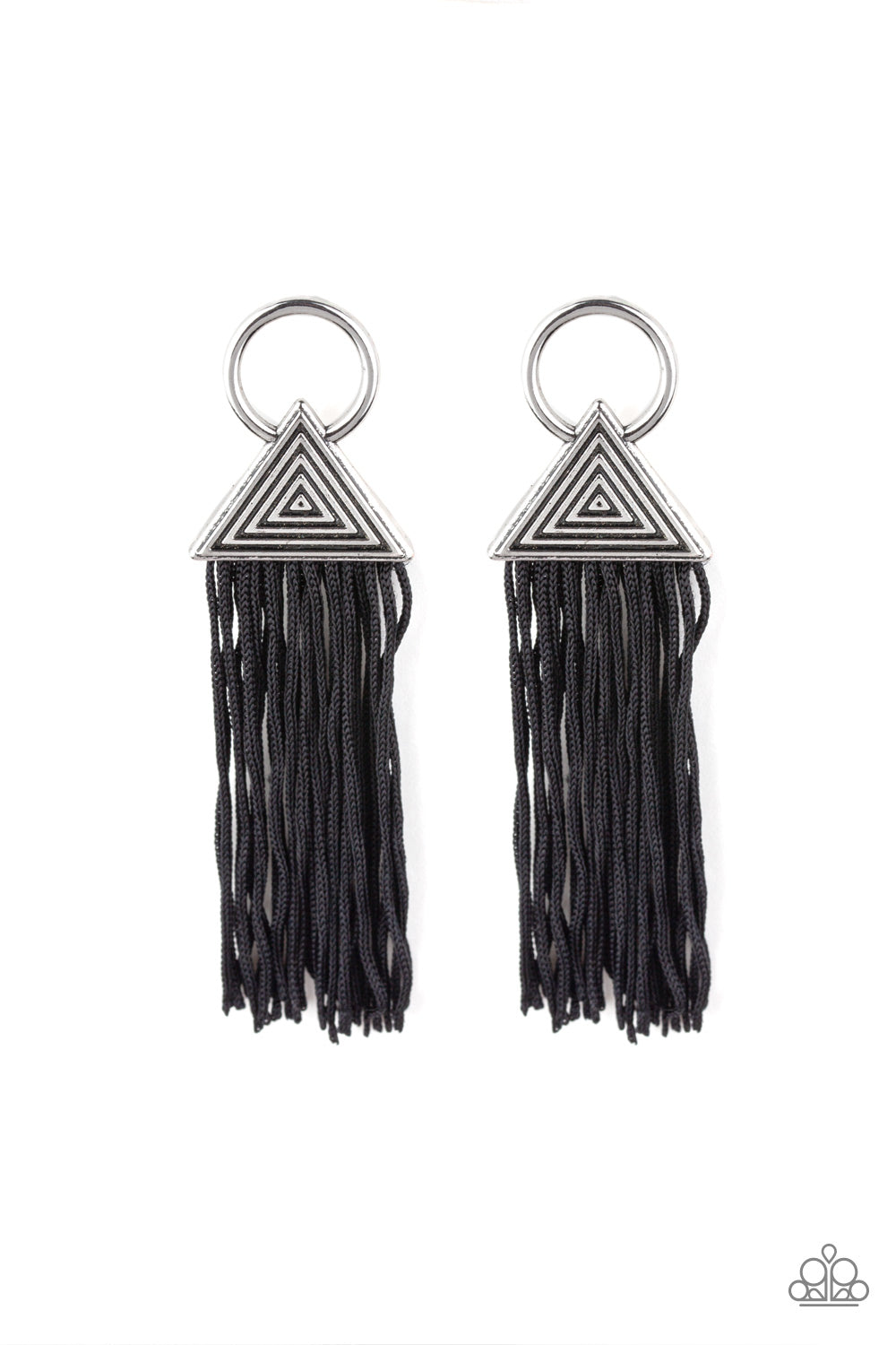 Oh My GIZA Black Paparazzi Earrings Cashmere Pink Jewels - Cashmere Pink Jewels & Accessories, Cashmere Pink Jewels & Accessories - Paparazzi