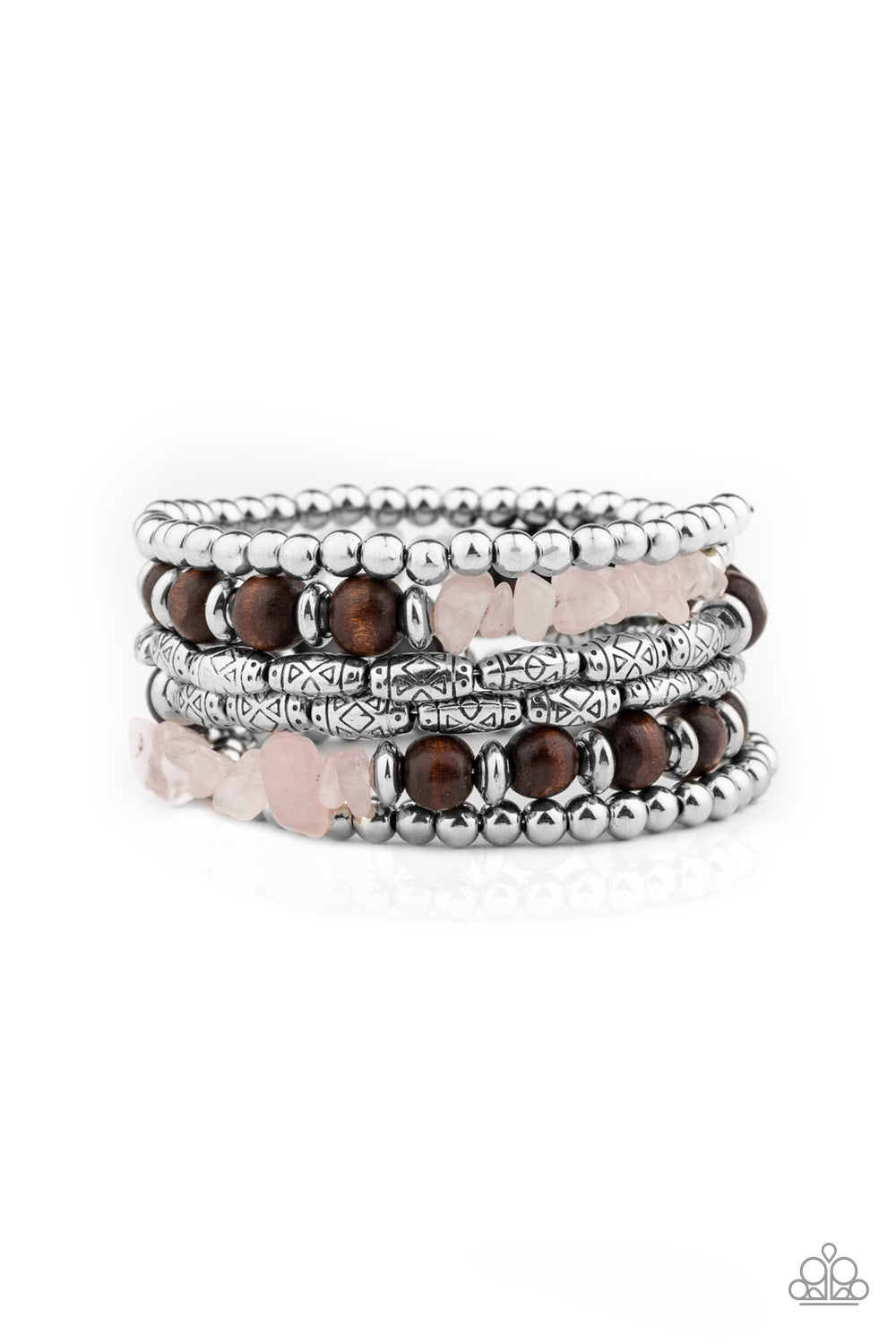 Soul Searchin' Pink Paparazzi Bracelet Cashmere Pink Jewels - Cashmere Pink Jewels & Accessories, Cashmere Pink Jewels & Accessories - Paparazzi