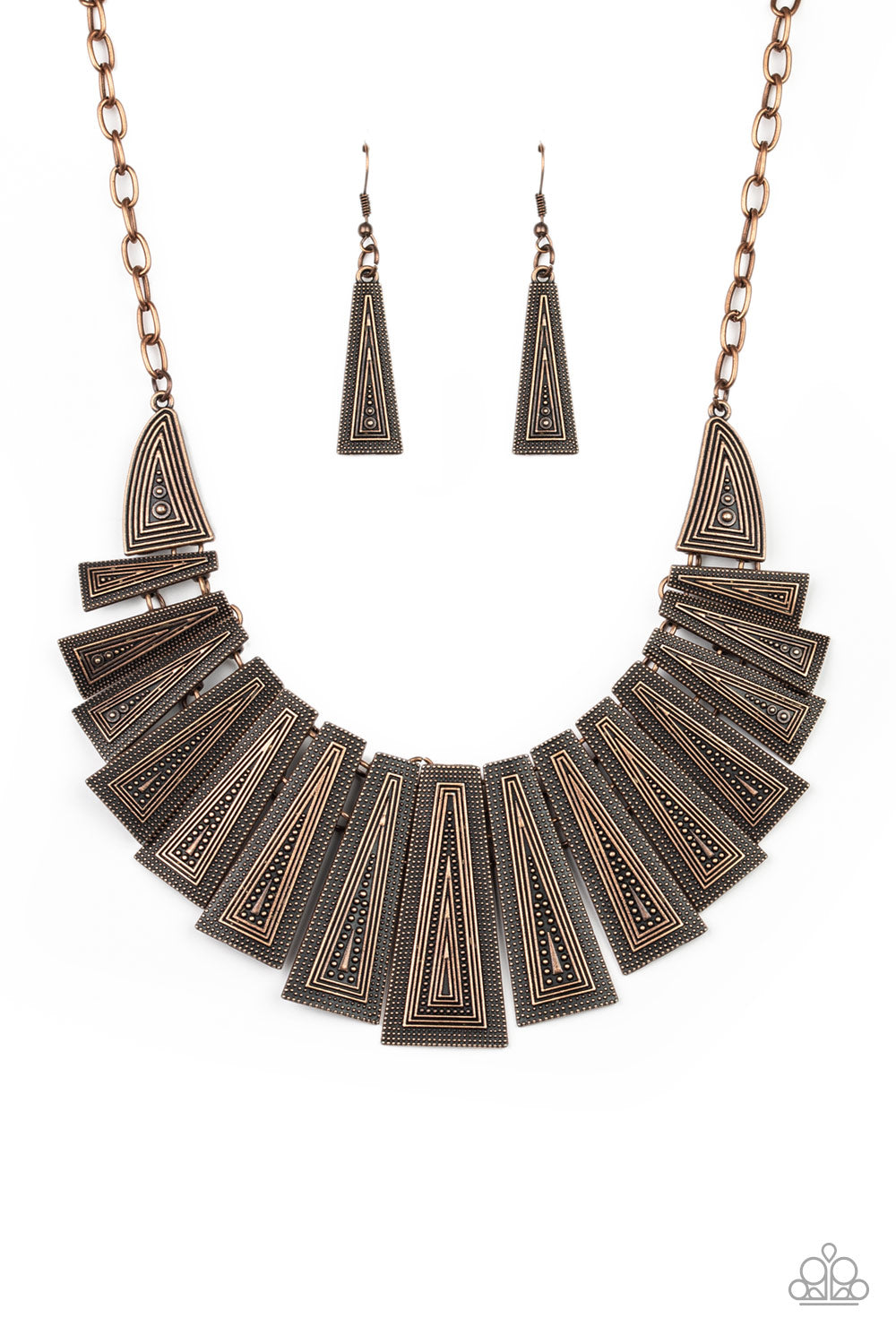 Metro Mane Copper Paparazzi Necklace Cashmere Pink Jewels