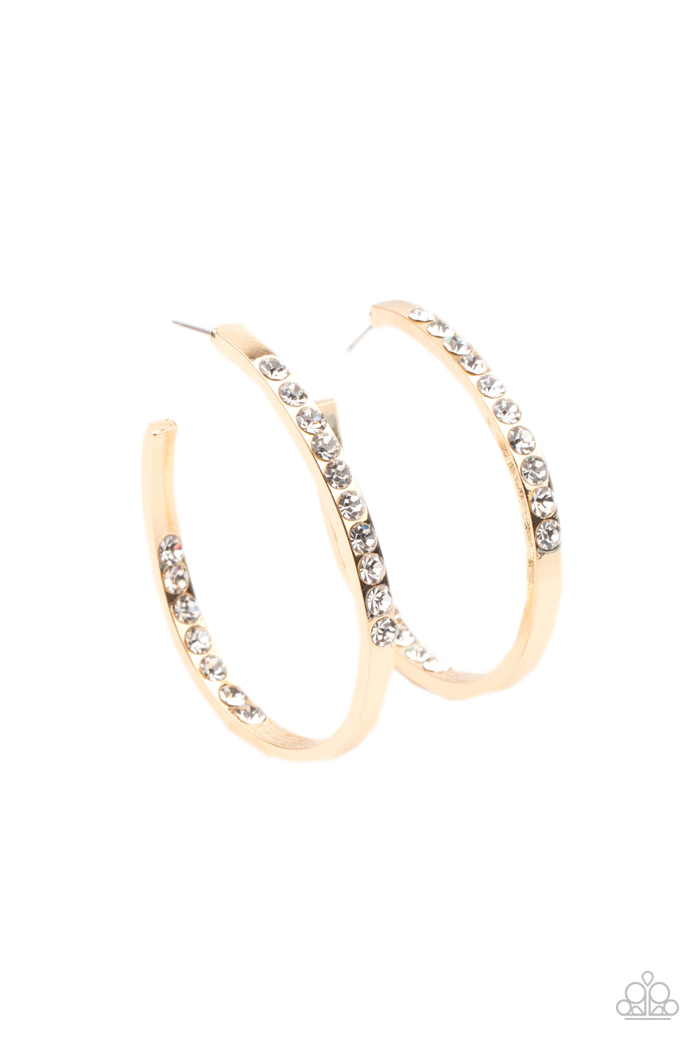 Borderline Brilliance Gold Paparazzi Earring Cashmere Pink Jewels