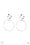 Undeniably Urban Silver Paparazzi Clip-On Earrings Cashmere Pink Jewels